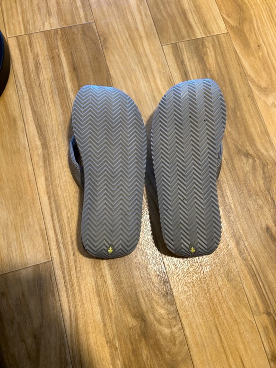 Volatile Gray Suede Thong Sandals - Picture 7 of 9